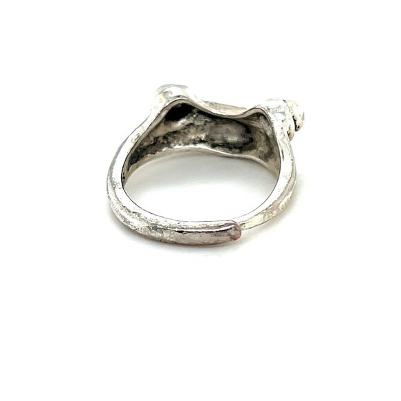 S925 Sleepy Frog Ring - Picture 4 of 7